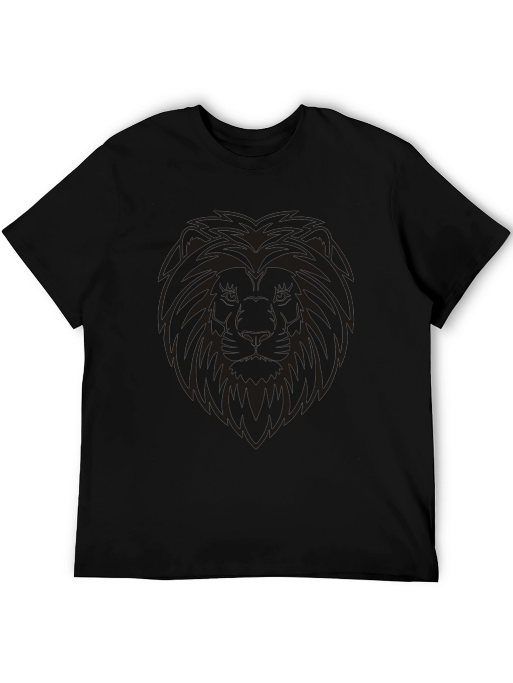 Lion Graphic Mens Black T-Shirt