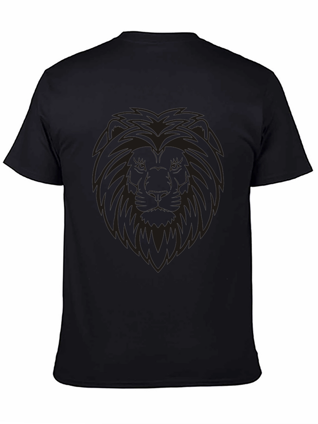 Lion Graphic Mens Black T-Shirt