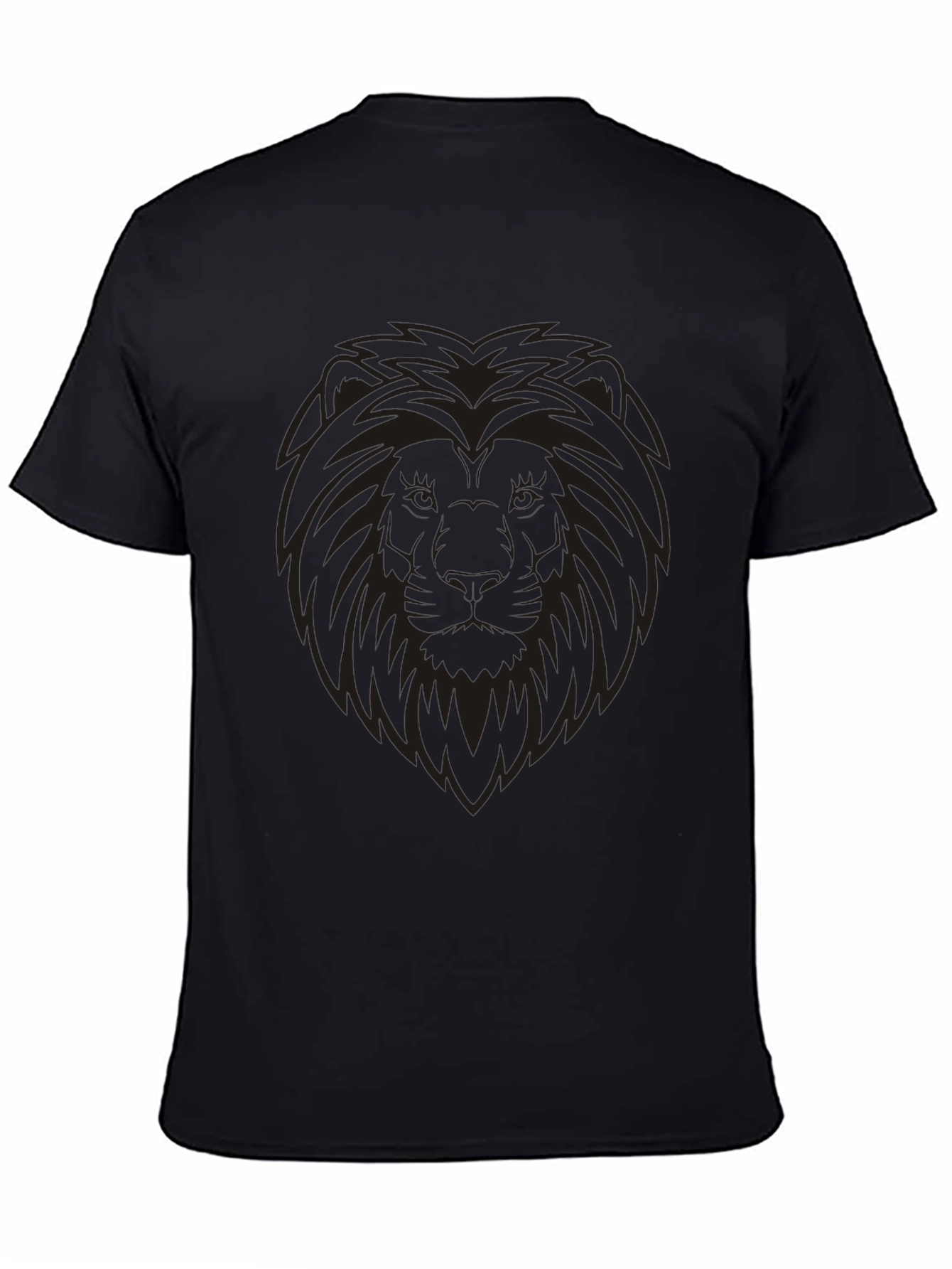 Lion Graphic Mens Black T-Shirt