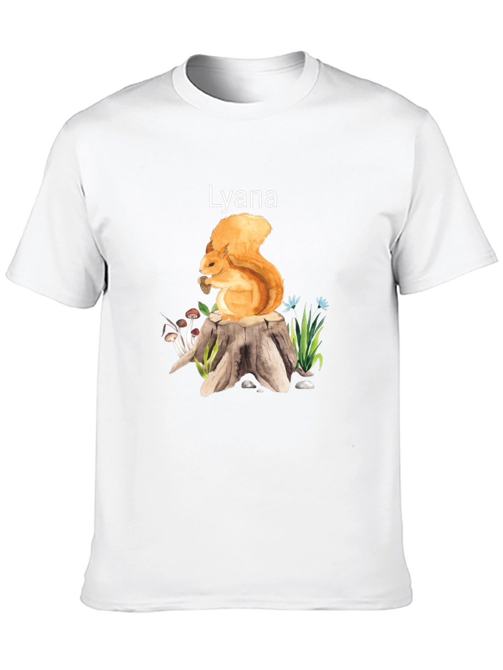 Squirrel and Stump Personalized T-Shirt