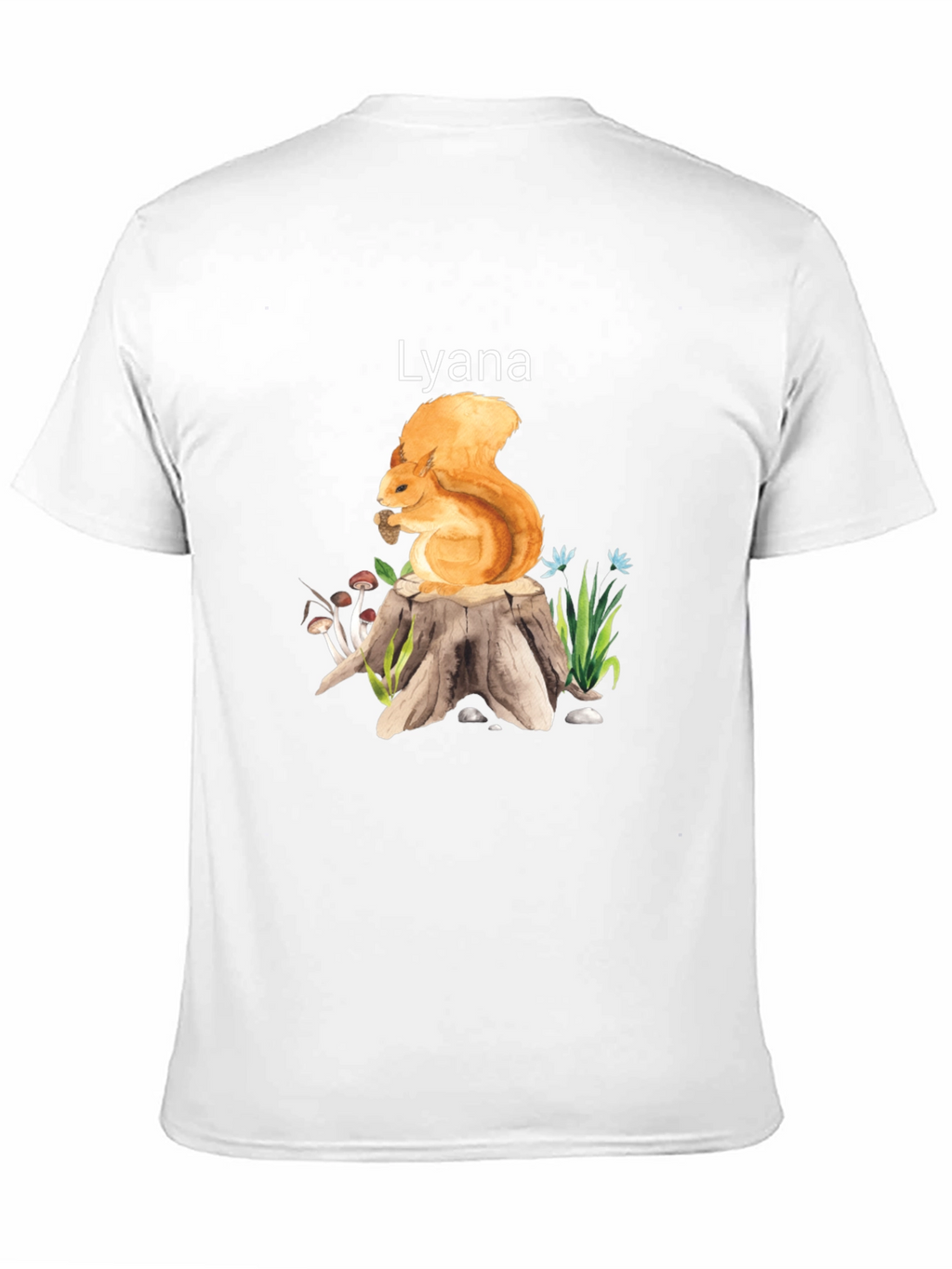 Squirrel and Stump Personalized T-Shirt