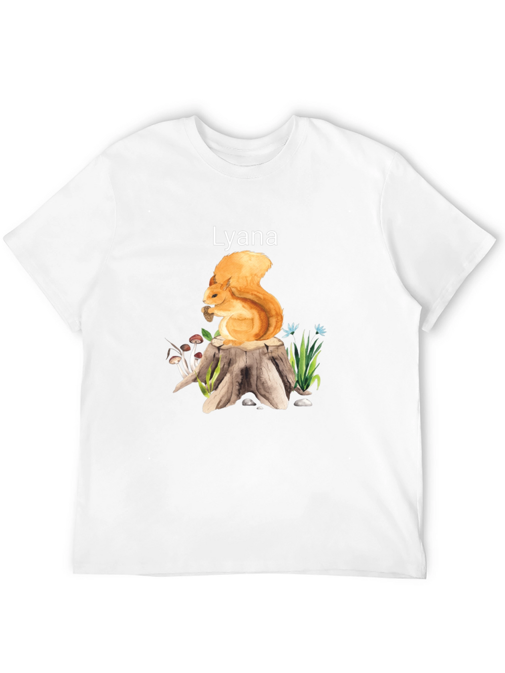 Squirrel and Stump Personalized T-Shirt