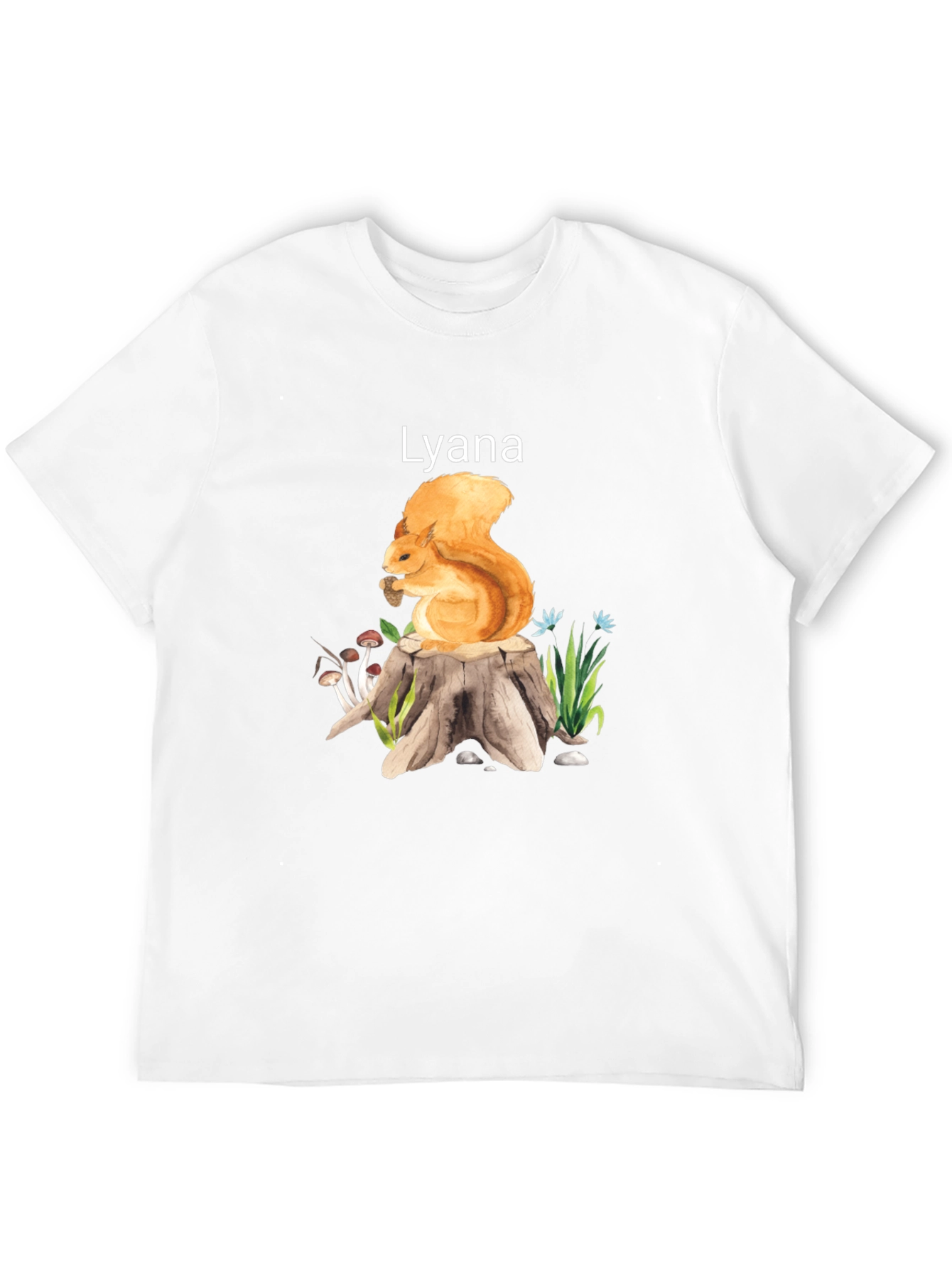 Squirrel and Stump Personalized T-Shirt