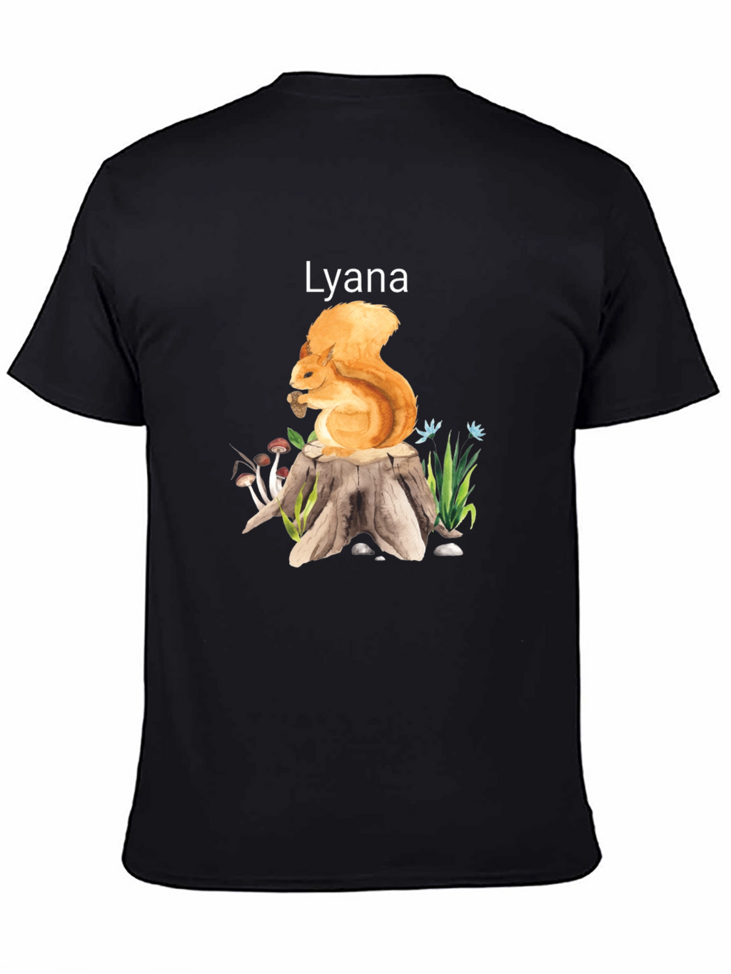 Squirrel and Stump Personalized T-Shirt