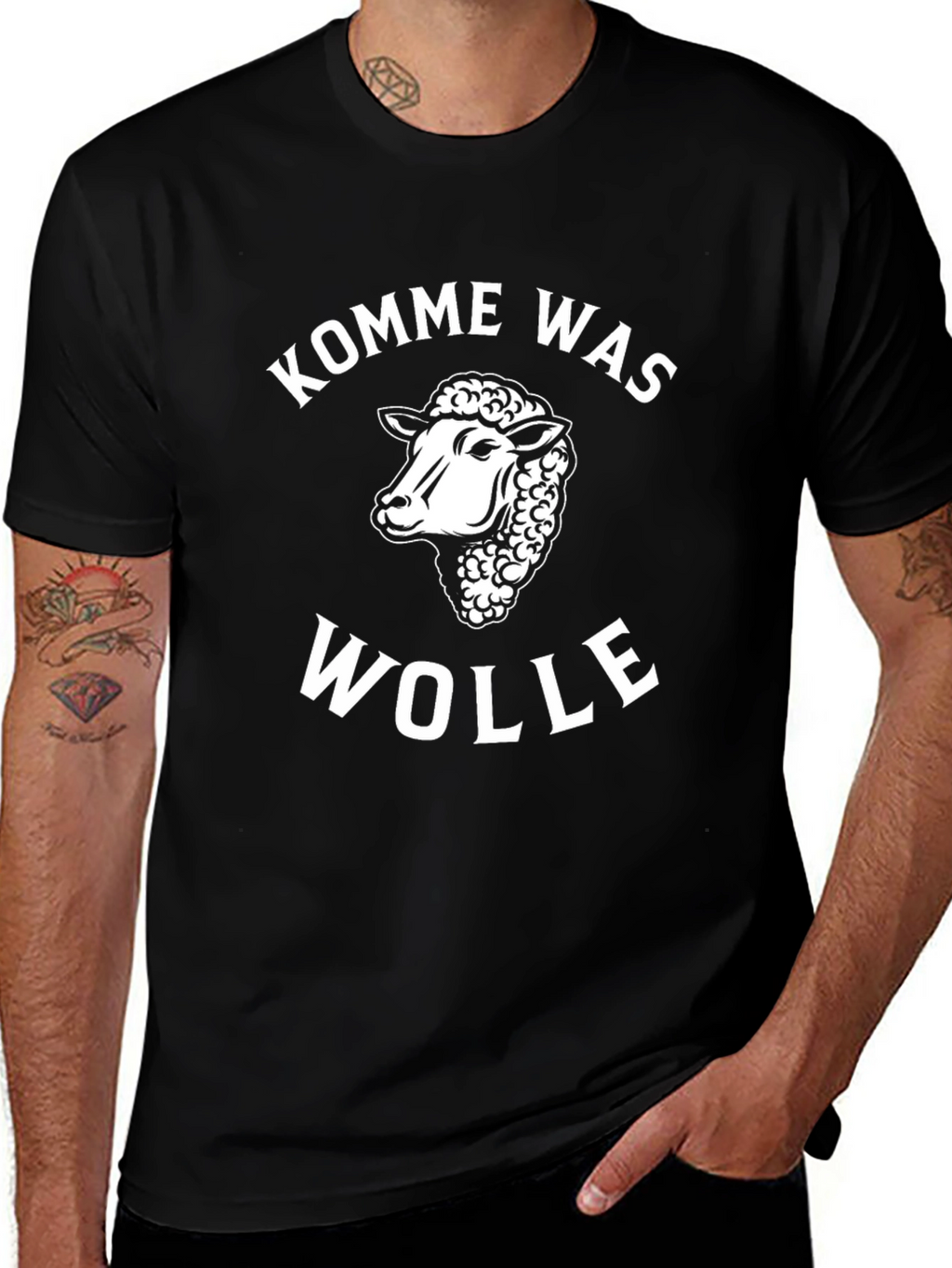 Komm Was Wolle Sheep Graphic T-Shirt