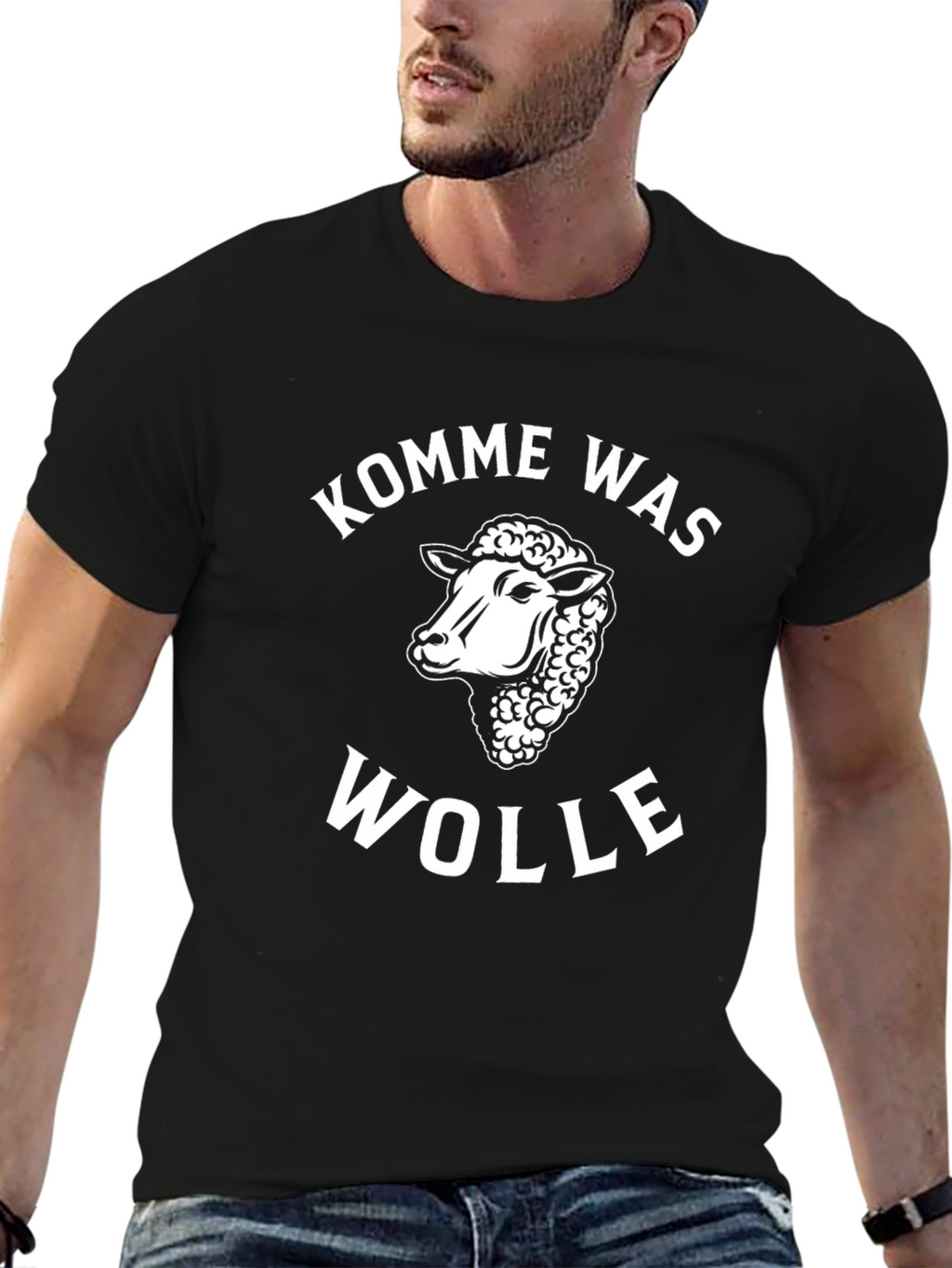 Komm Was Wolle Sheep Graphic T-Shirt