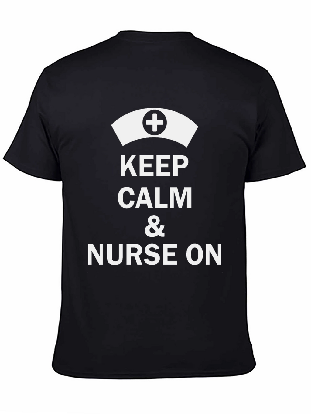 Keep Calm & Nurse On Black Graphic T-Shirt