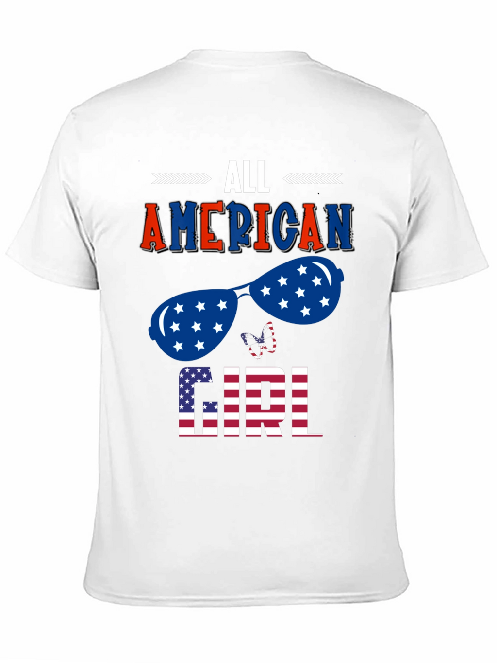 All American Girl Patriotic Graphic Tee