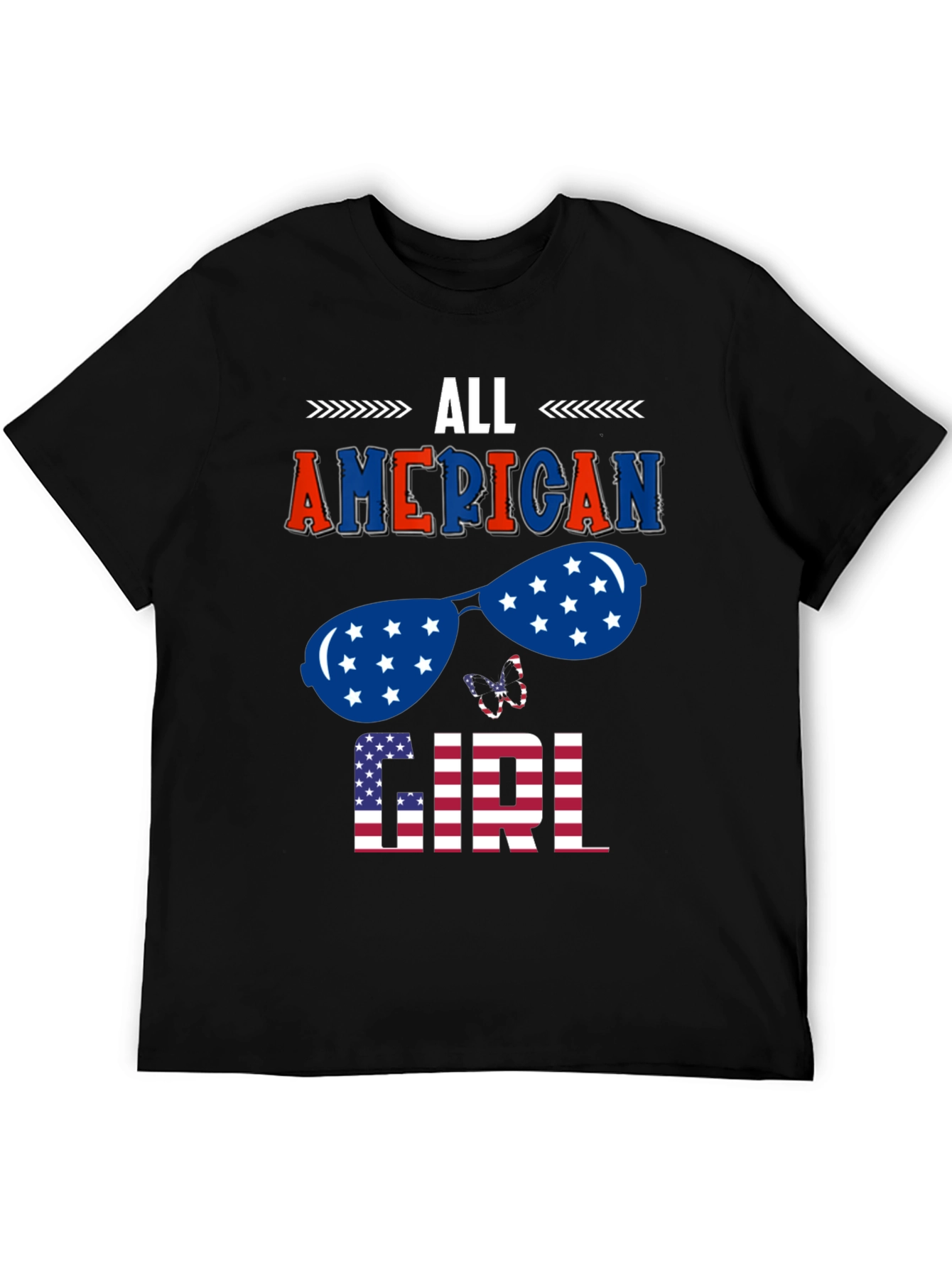 All American Girl Patriotic Graphic Tee