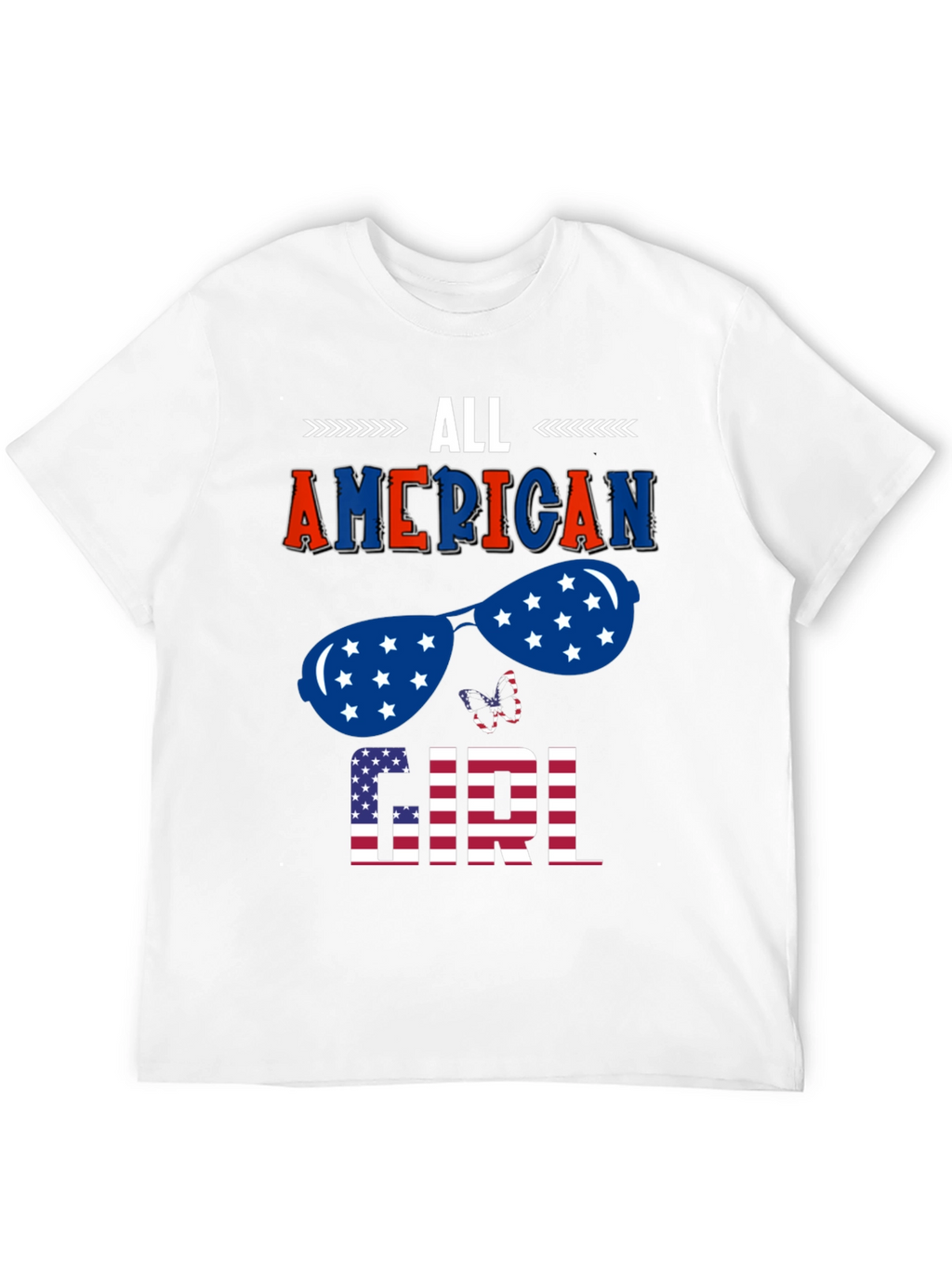 All American Girl Patriotic Graphic Tee