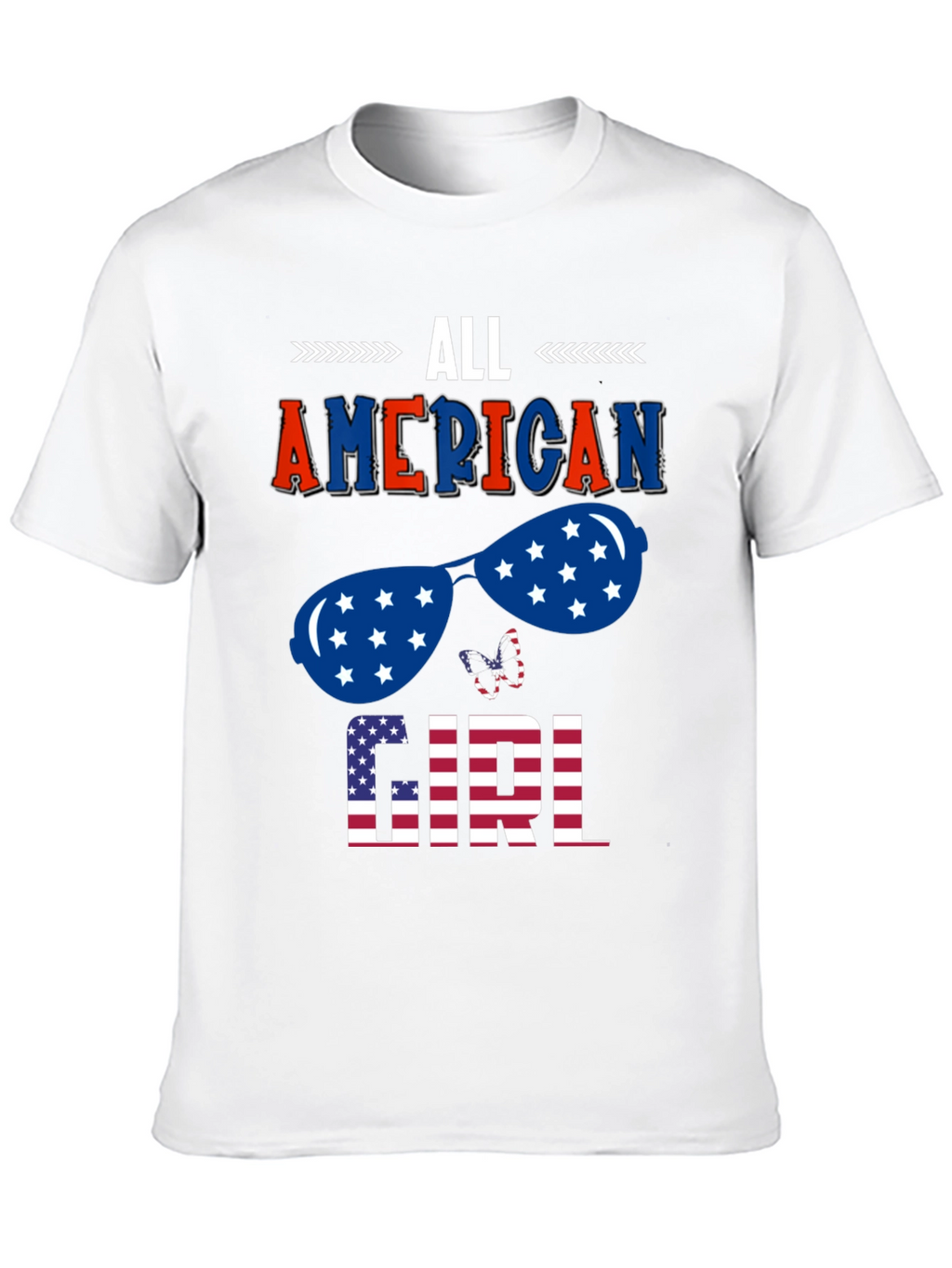 All American Girl Patriotic Graphic Tee