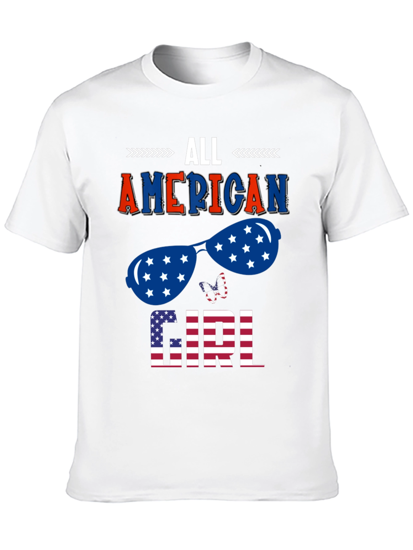 All American Girl Patriotic Graphic Tee