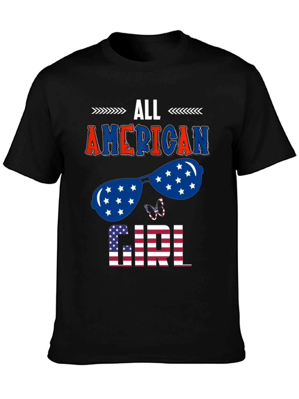 All American Girl Patriotic Graphic Tee