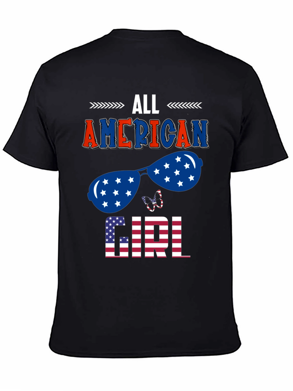 All American Girl Patriotic Graphic Tee
