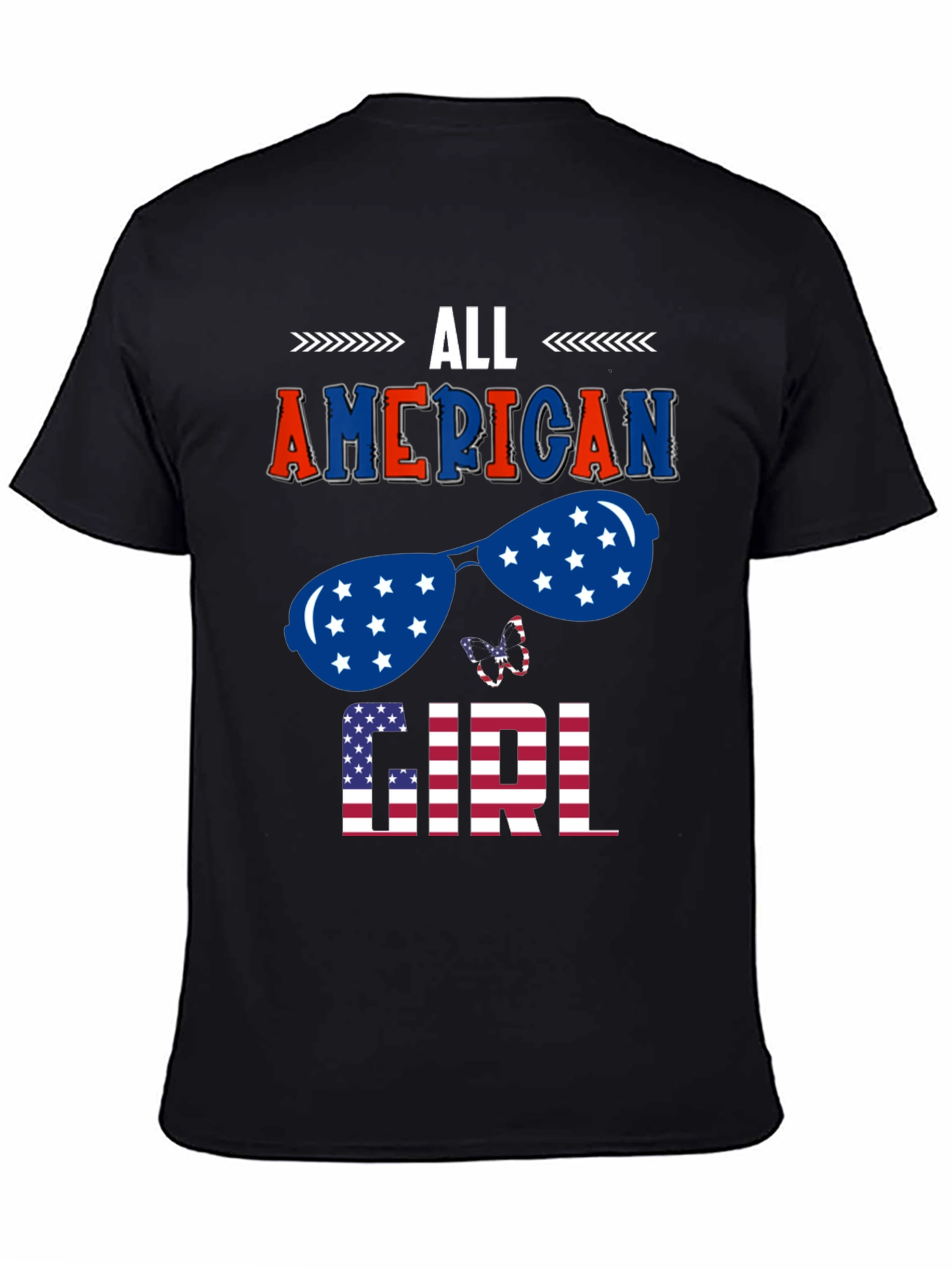 All American Girl Patriotic Graphic Tee