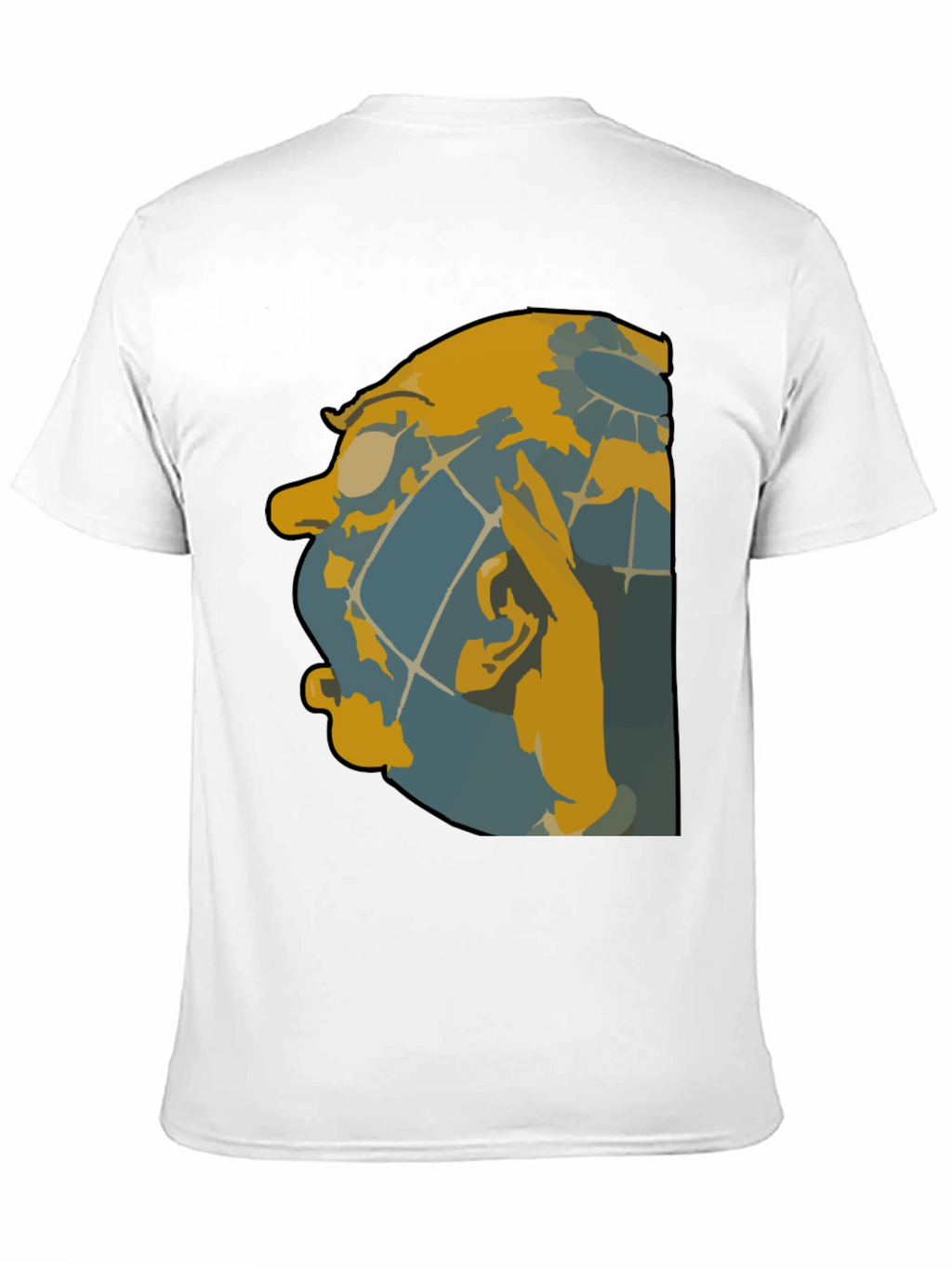 Unique Graphic Tee - Abstract Face Design