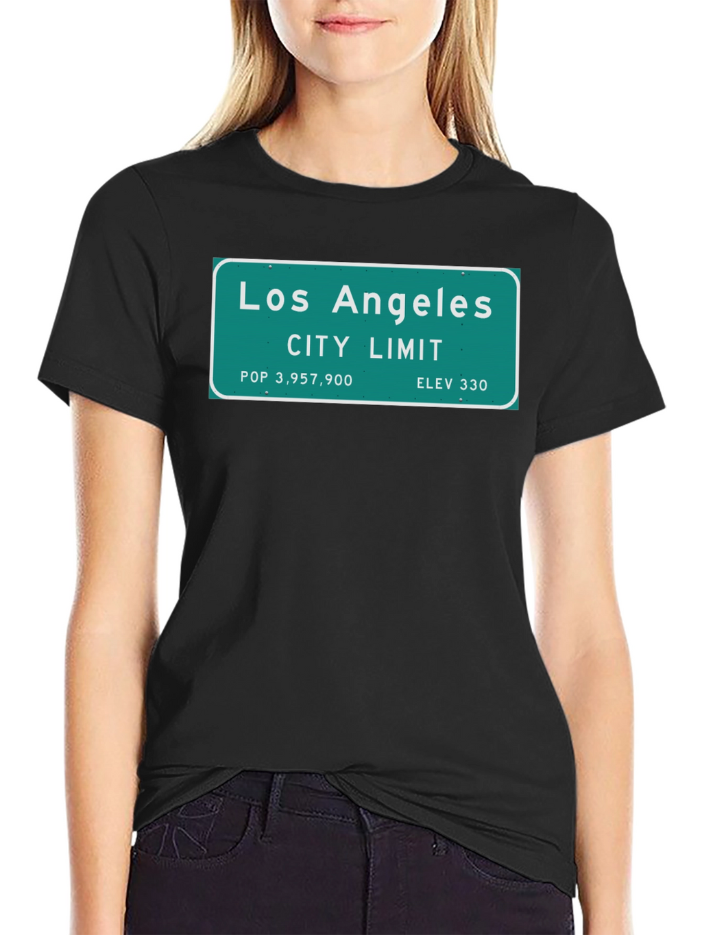 Los Angeles City Limit Black T-Shirt