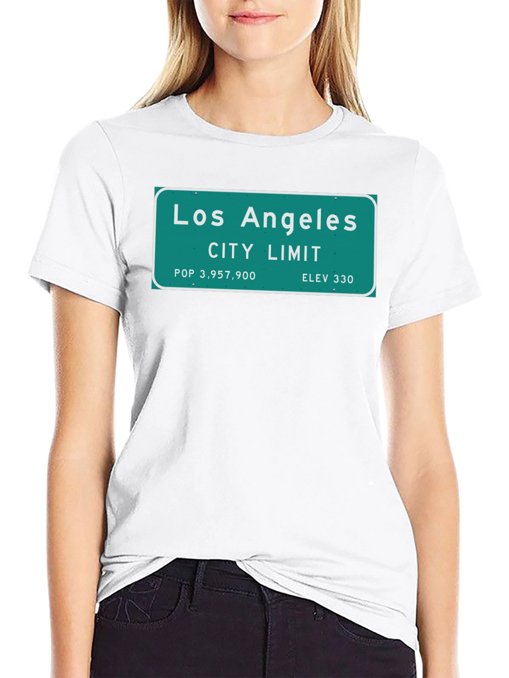 Los Angeles City Limit Black T-Shirt