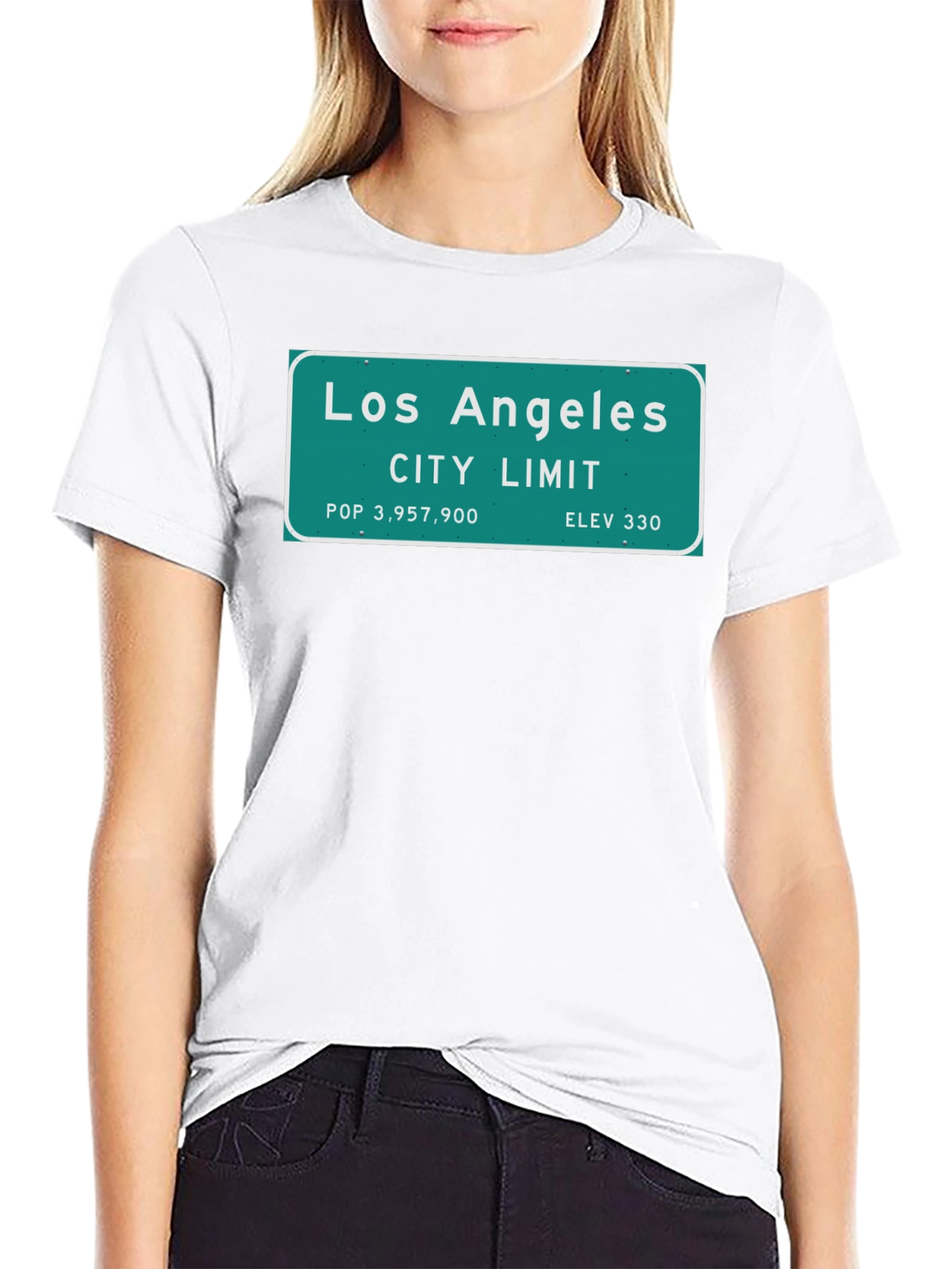 Los Angeles City Limit Black T-Shirt