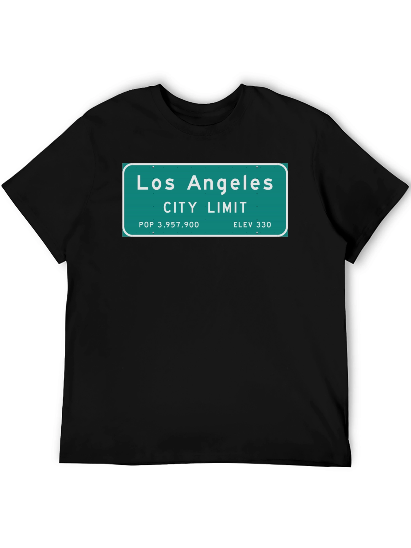 Los Angeles City Limit Black T-Shirt