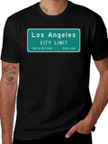 Los Angeles City Limit Black T-Shirt