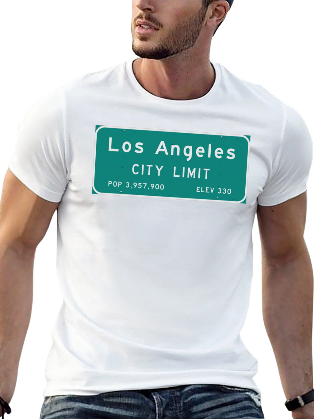 Los Angeles City Limit Black T-Shirt
