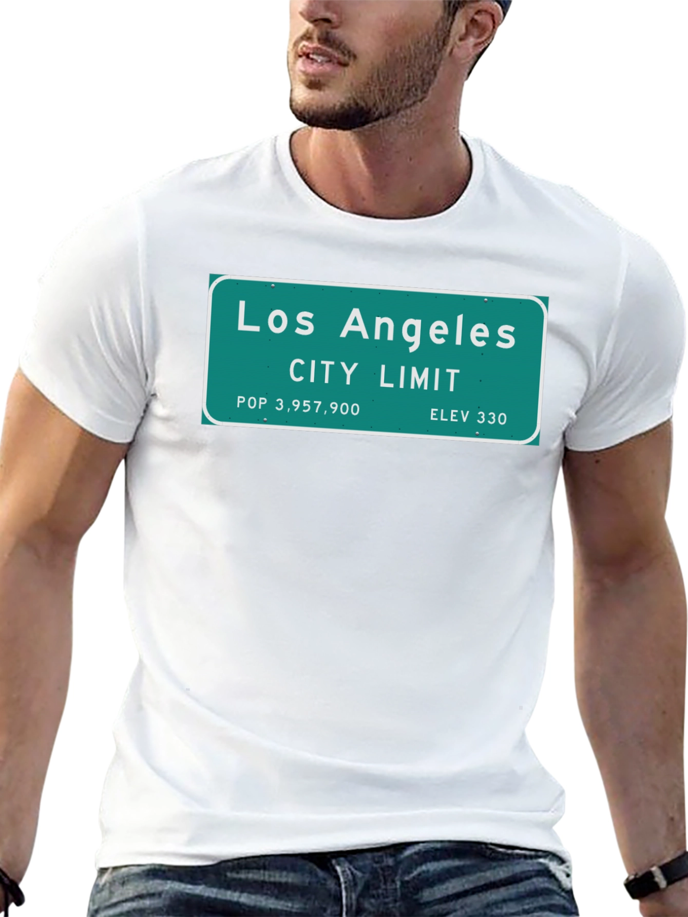 Los Angeles City Limit Black T-Shirt