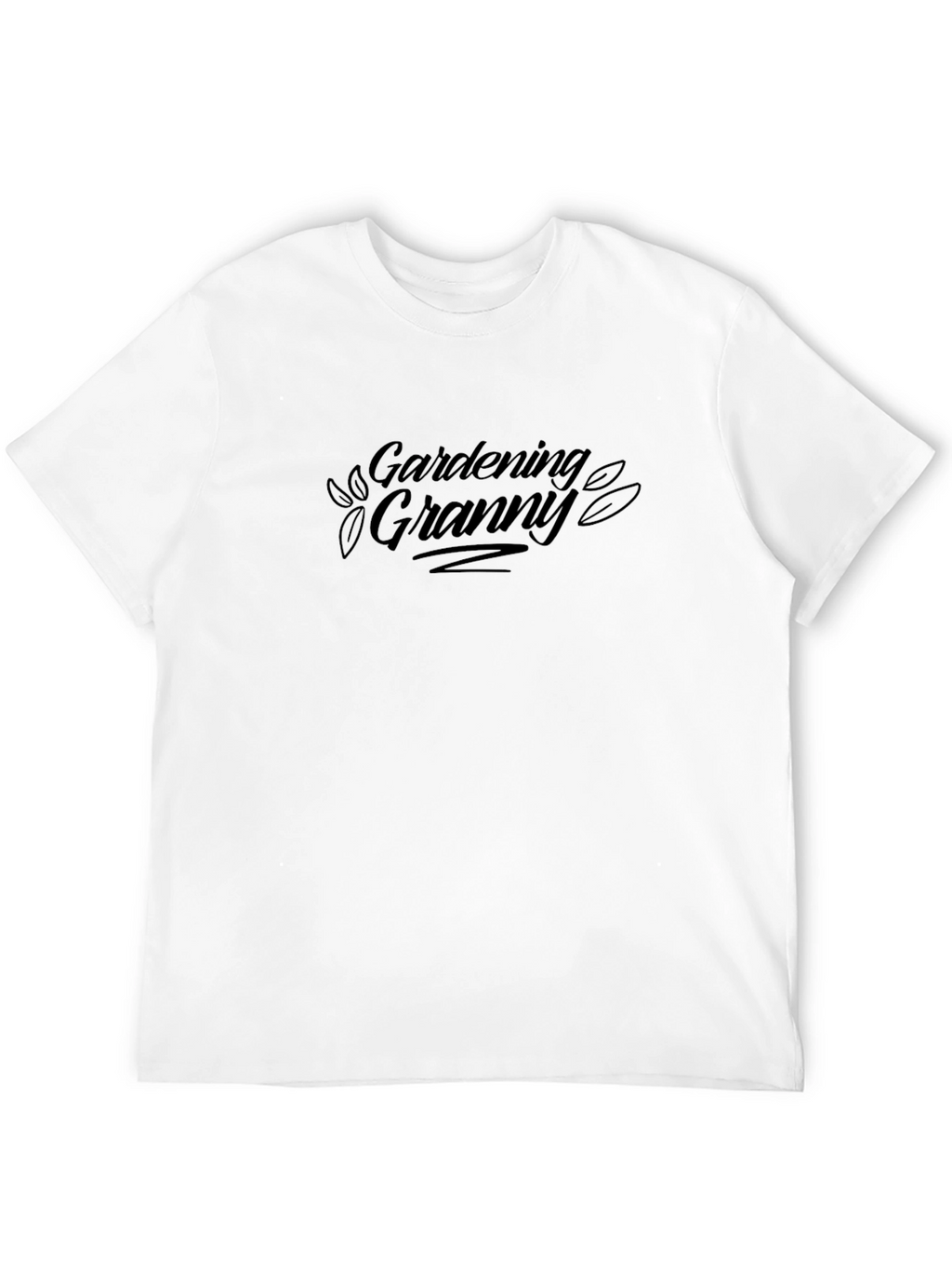 Gardening Granny Black T-Shirt
