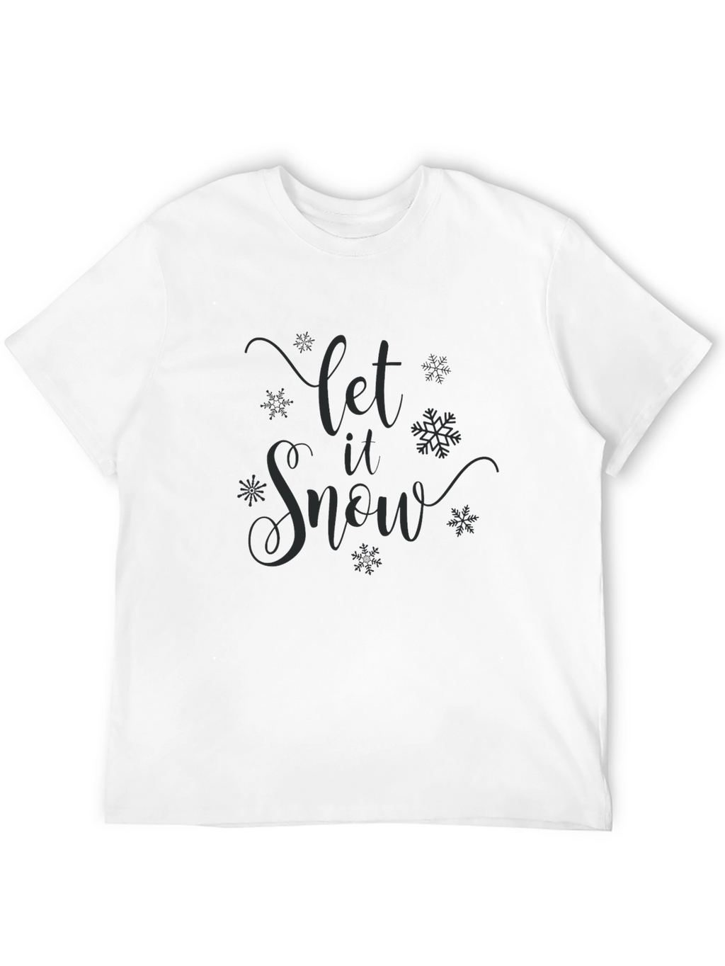 Let It Snow Crew Neck Tee