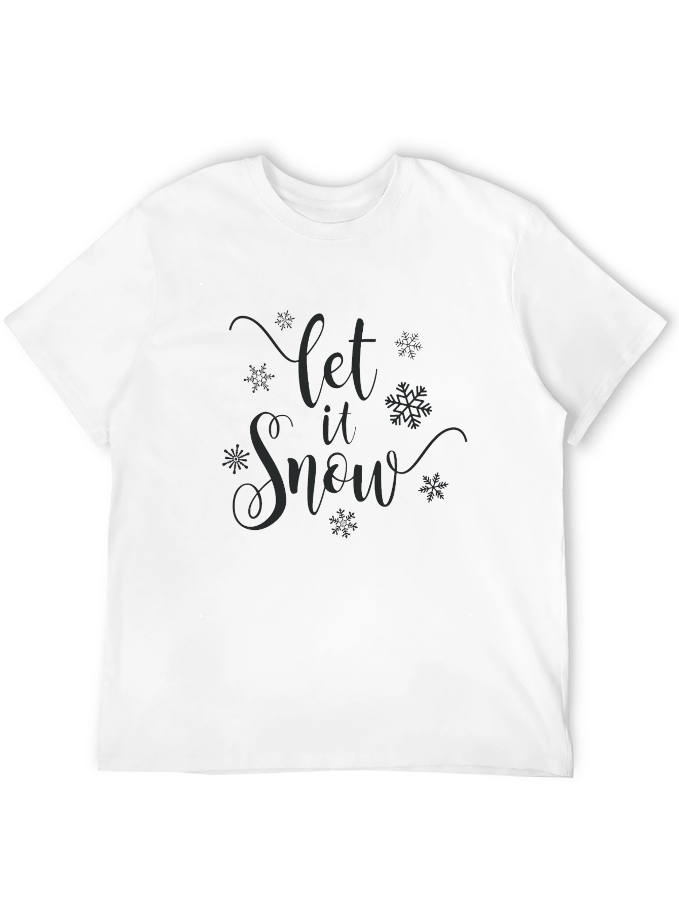 Let It Snow Crew Neck Tee