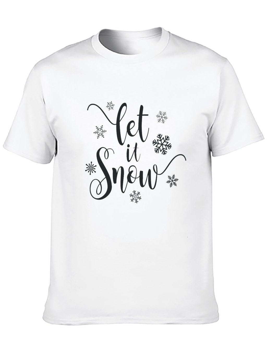 Let It Snow Crew Neck Tee