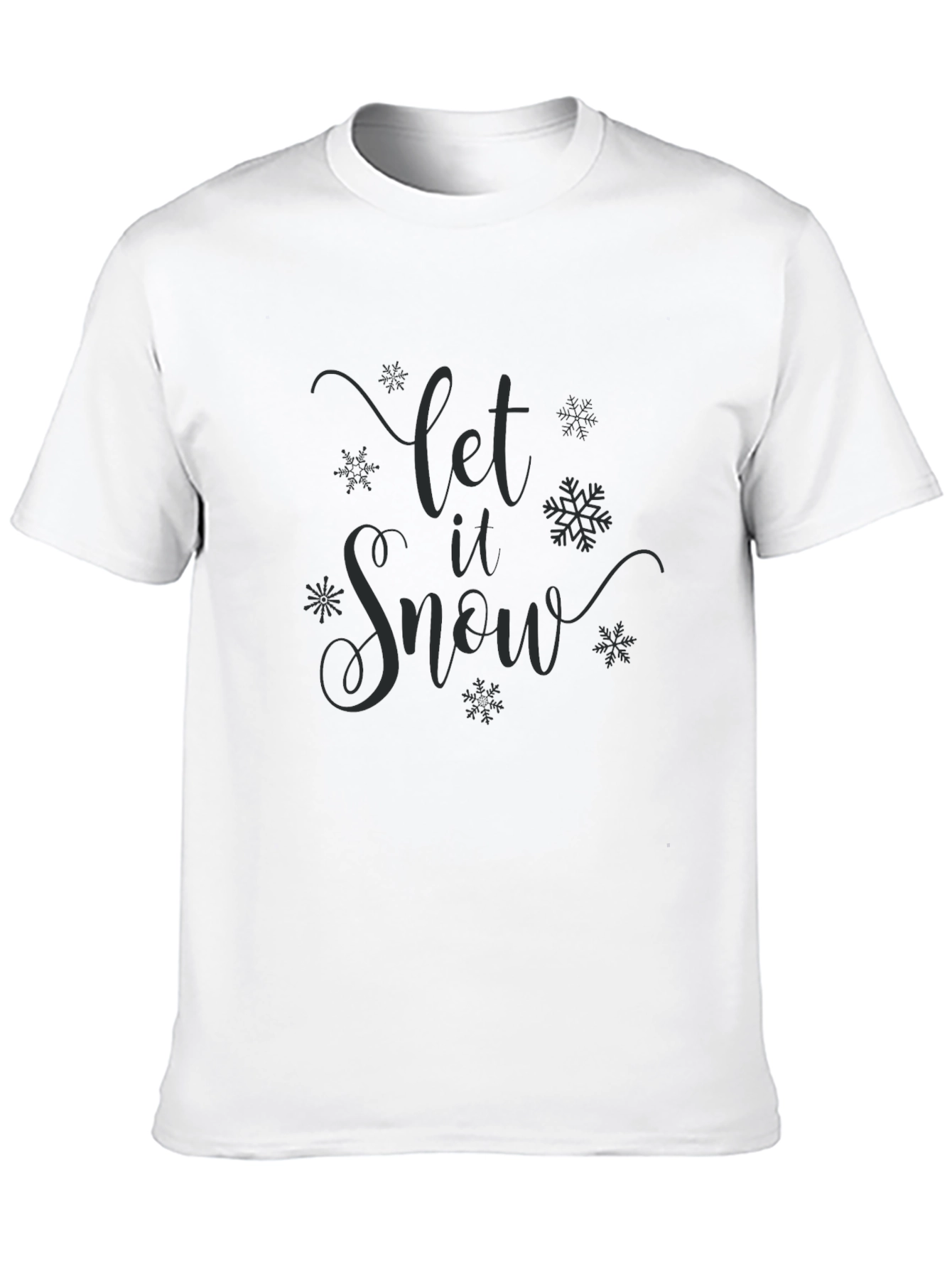Let It Snow Crew Neck Tee