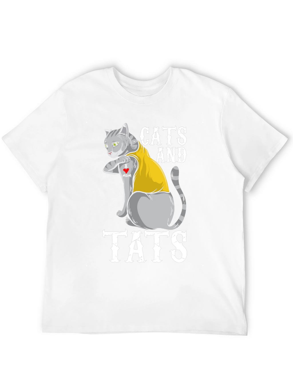 Cats and Tats Graphic T-Shirt - Novelty Tee