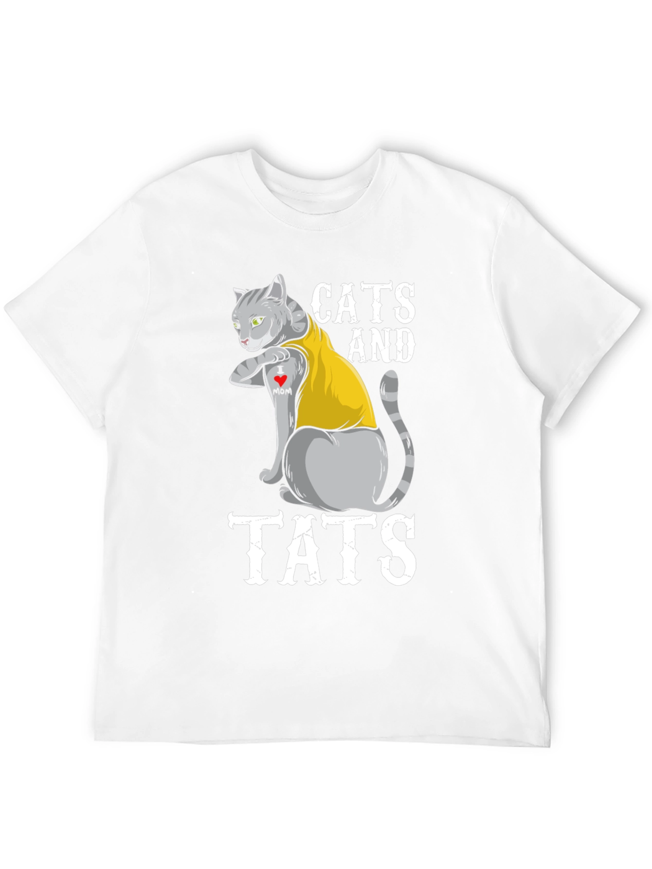Cats and Tats Graphic T-Shirt - Novelty Tee