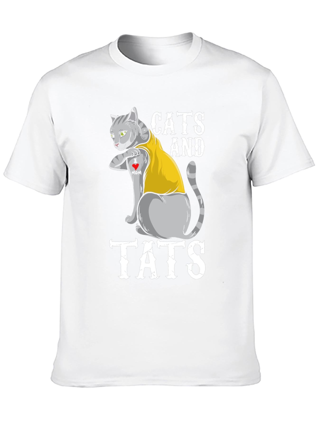 Cats and Tats Graphic T-Shirt - Novelty Tee