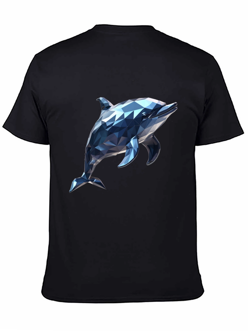 Geometric Dolphin Graphic T-Shirt - Modern Style