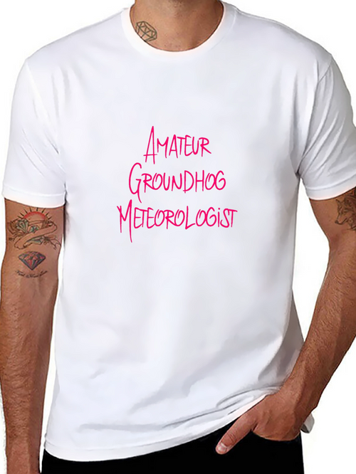 Amateur Groundhog Meteorologist Black T-Shirt