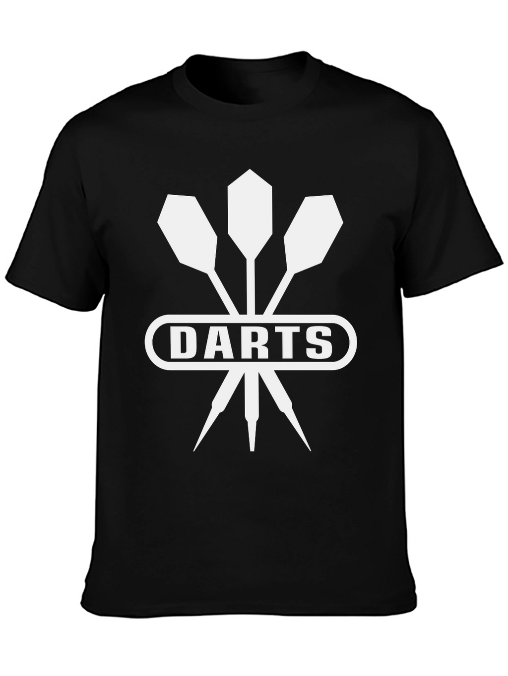 Darts Graphic T-Shirt - Black Cotton Tee