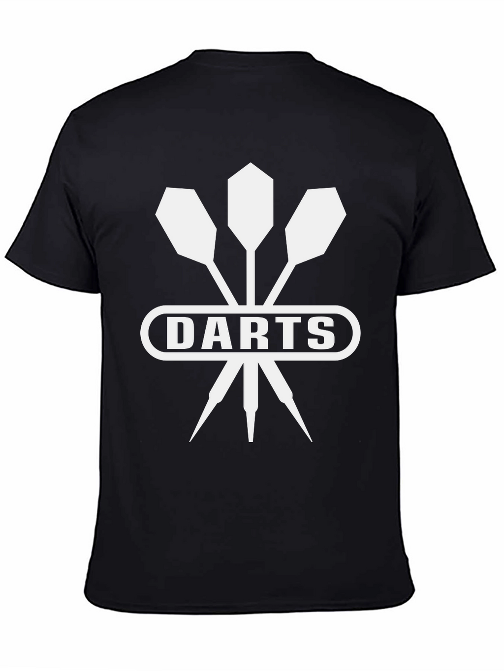 Darts Graphic T-Shirt - Black Cotton Tee