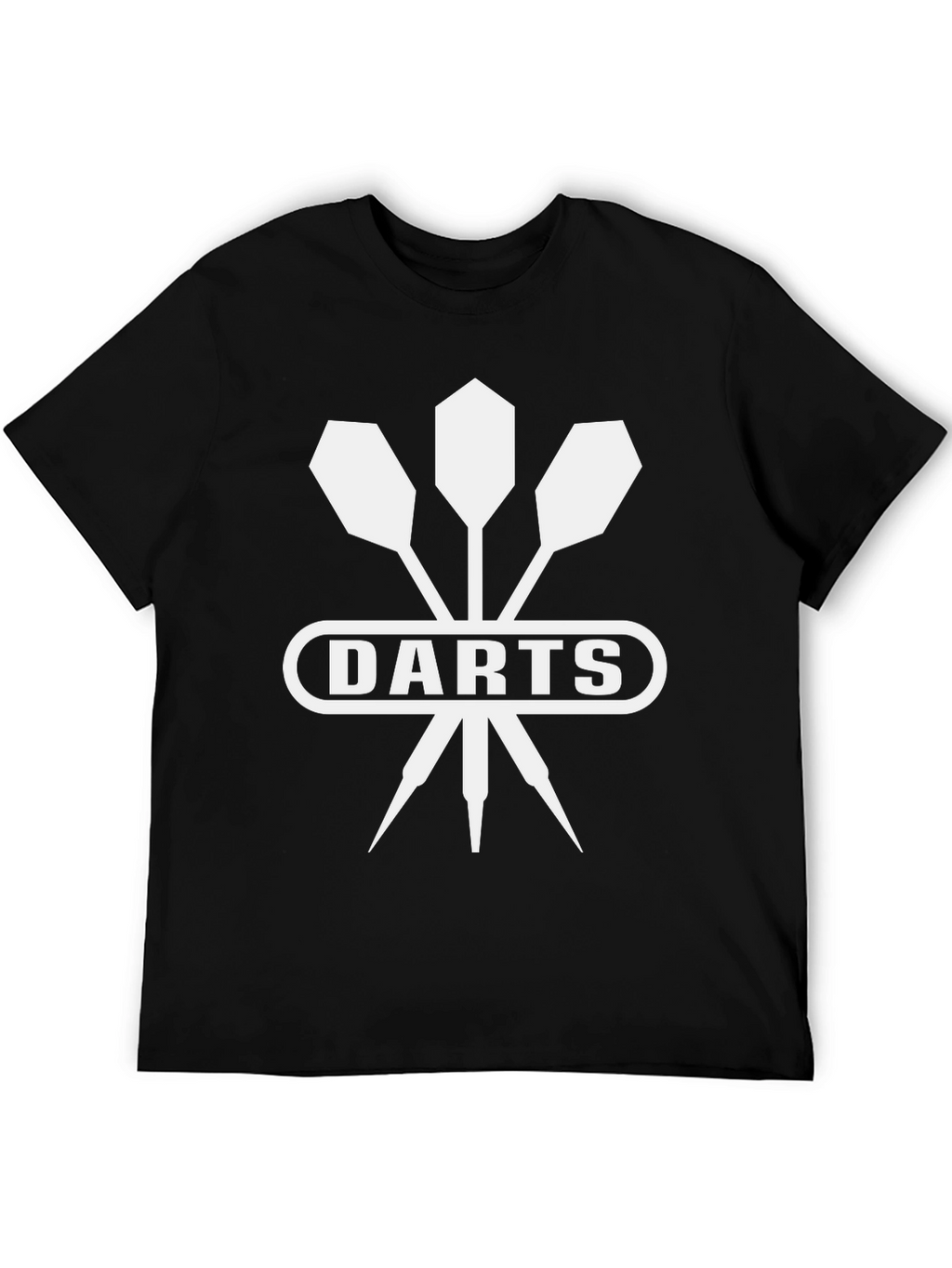 Darts Graphic T-Shirt - Black Cotton Tee