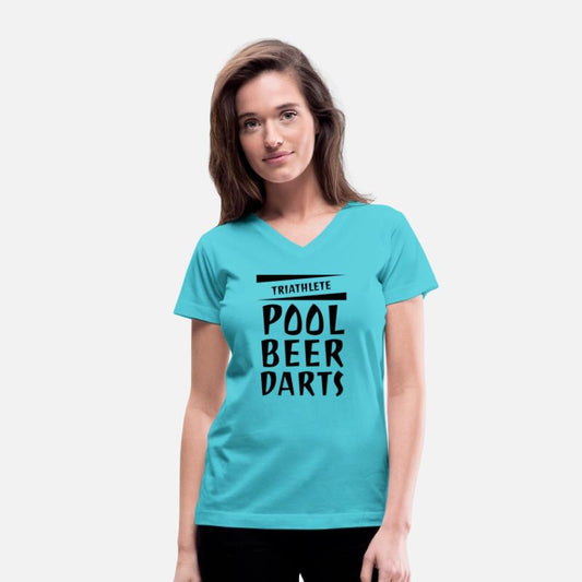 Triathlete: Pool, Beer, Darts, Funny Sport Design
