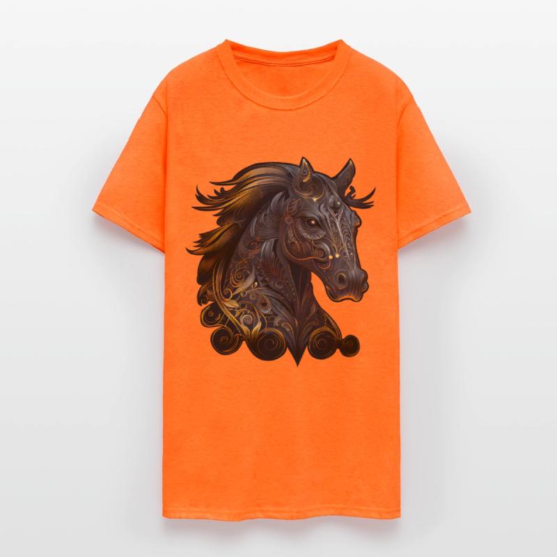 Tribal Horse Portrait Abstract Chinese Zodiac Astr
