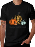 Thankful Grateful Blessed Pumpkin T-Shirt