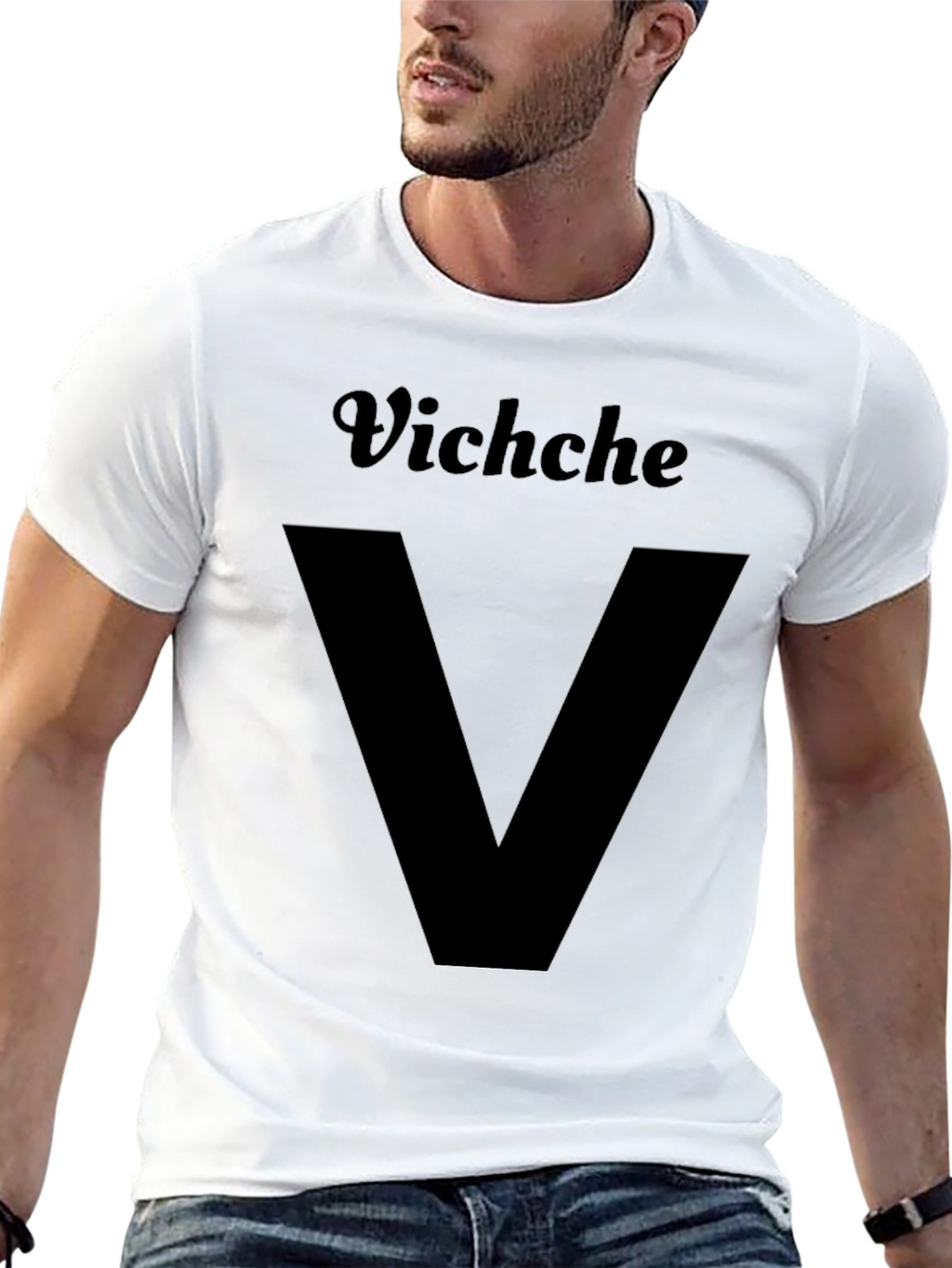 Vichche V Graphic T-Shirt - Black