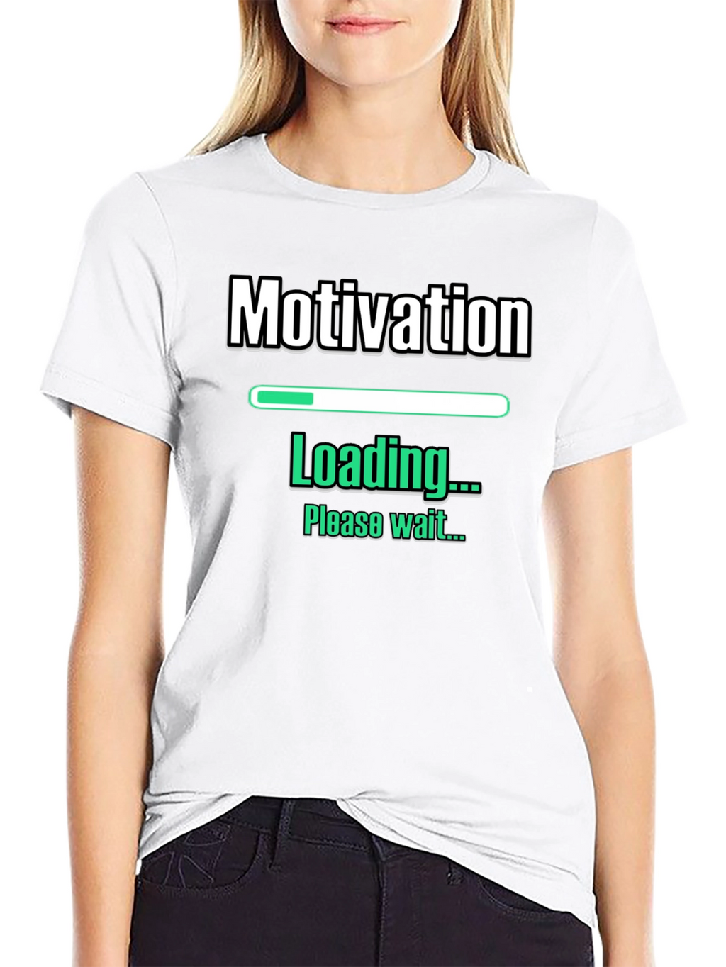 Motivation Loading Funny Graphic T-Shirt