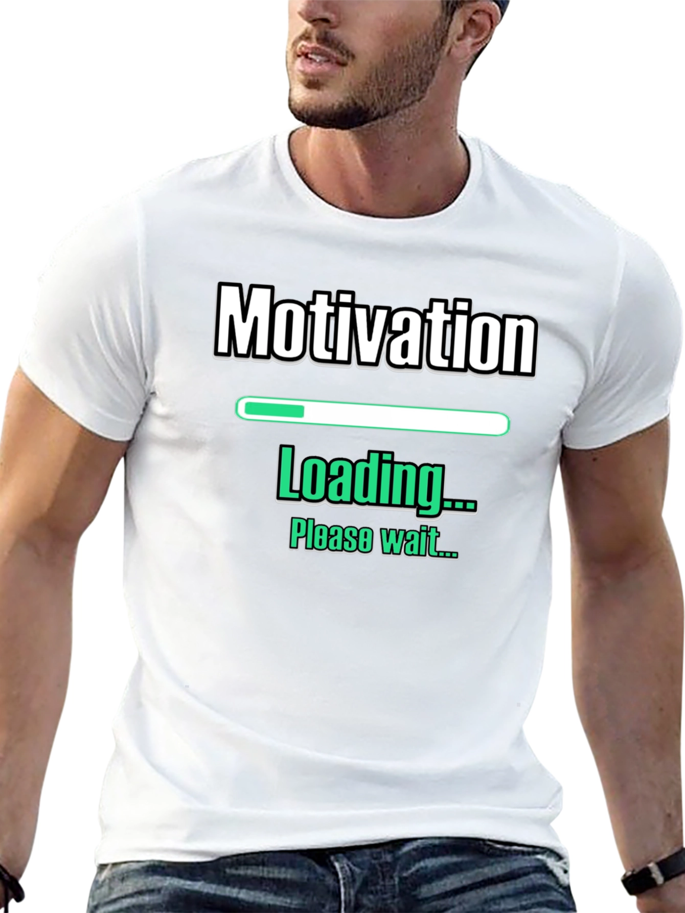 Motivation Loading Funny Graphic T-Shirt
