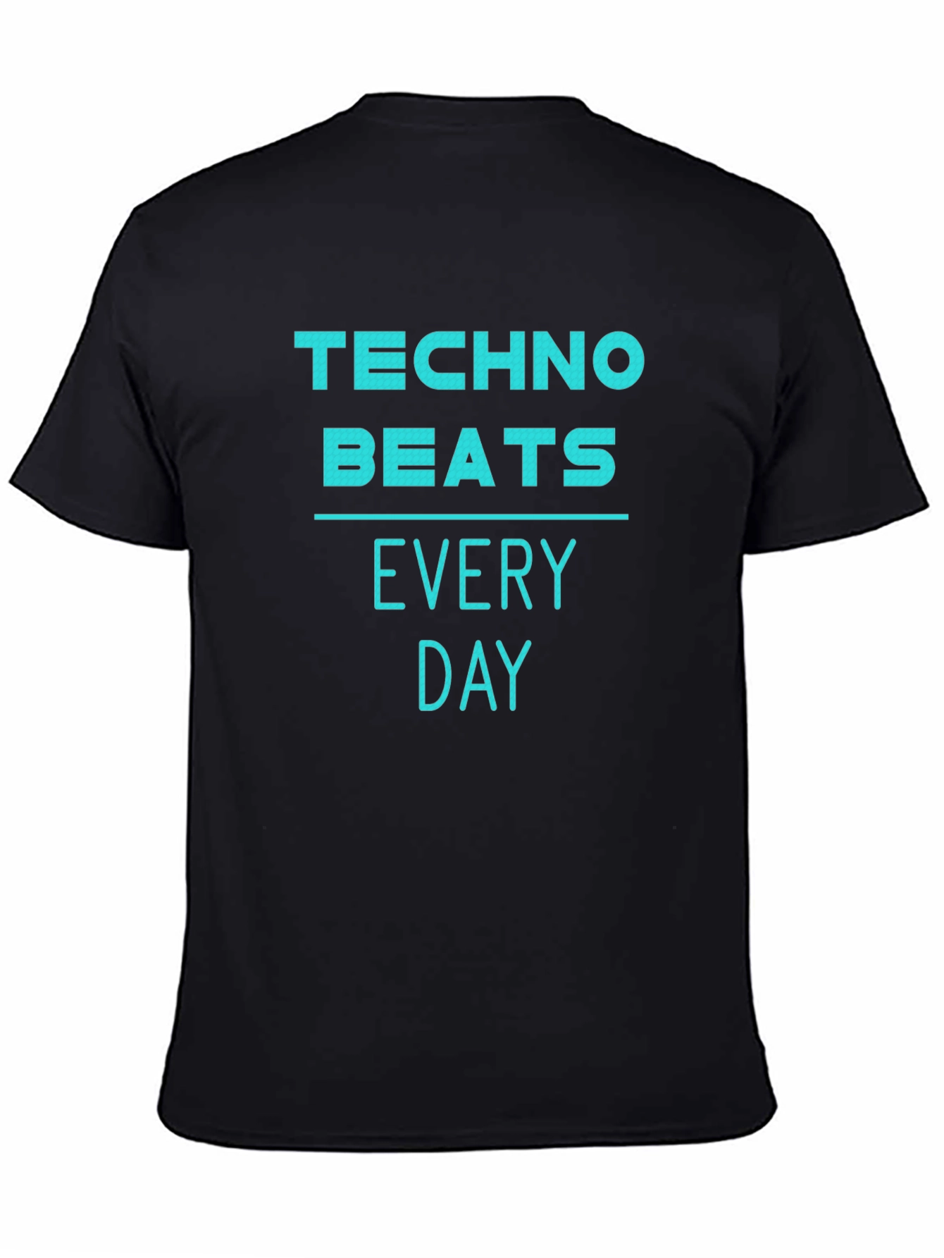 Techno Beats Every Day T-Shirt - Black