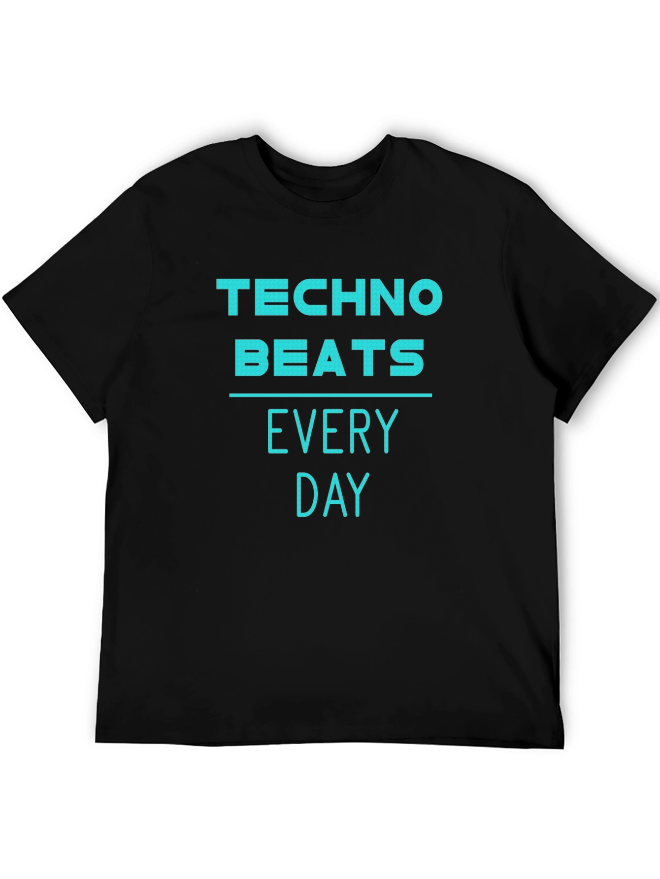 Techno Beats Every Day T-Shirt - Black