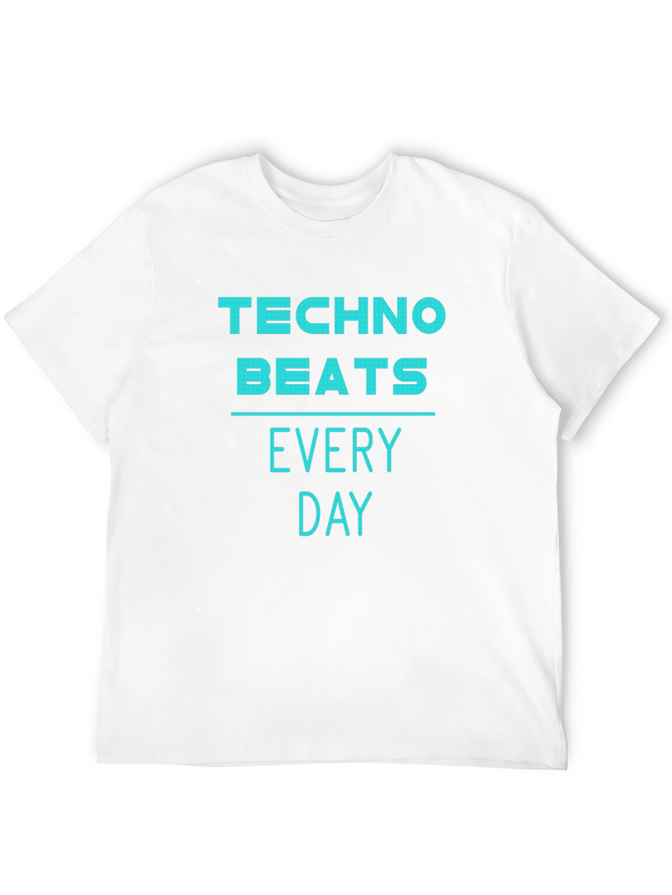 Techno Beats Every Day T-Shirt - Black