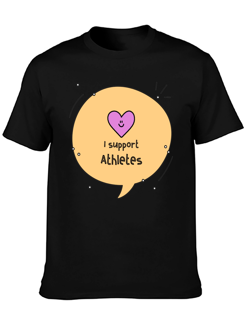 I Support Athletes Graphic Tee